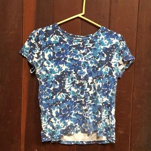Blue Floral Shirt